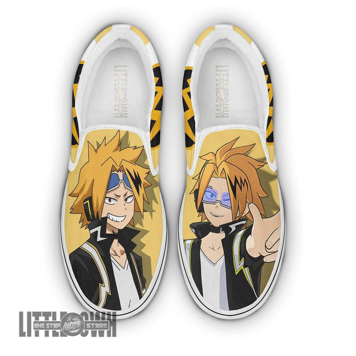 Denki Kaminari My Hero Academia Shoes Custom Anime Classic Slip-On Sneakers - LittleOwh - 1