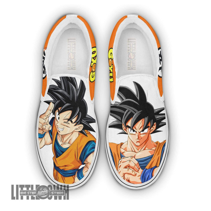 Dragon Ball Z Goku Shoes Classic Slip-On Custom Anime Shoes - LittleOwh - 1