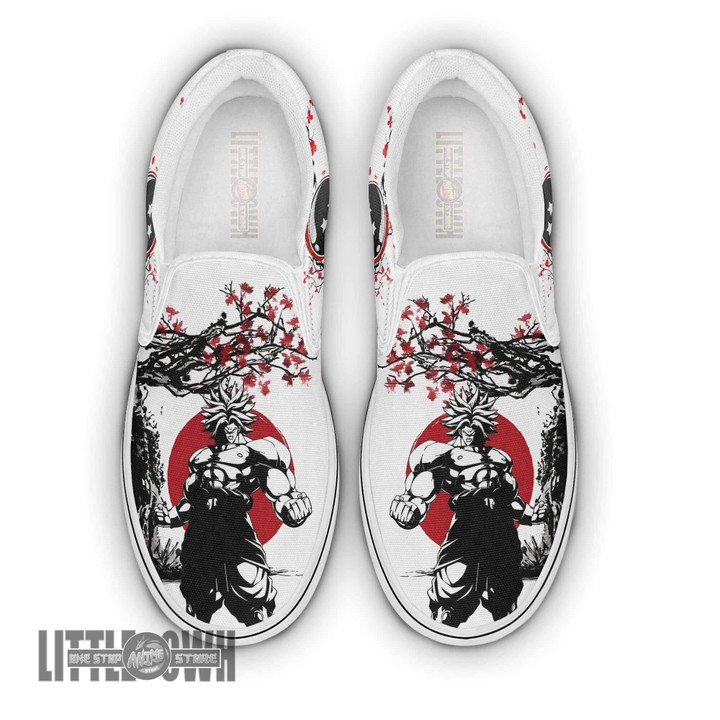 Dragon Ball Z Broly Saiyan Anime Classic Slip-on Shoes - LittleOwh - 1
