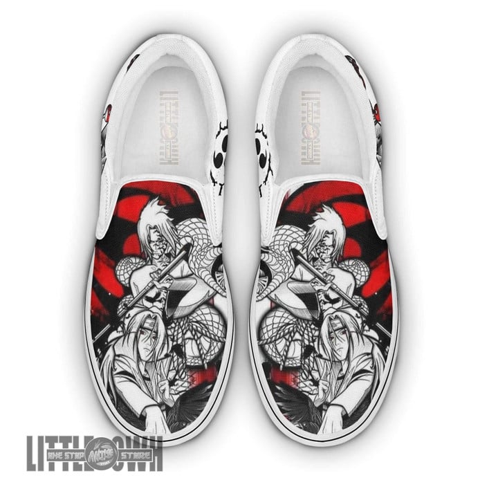 Sasuke x Itachi Shoes Custom Nrt Anime Slip On - LittleOwh - 1