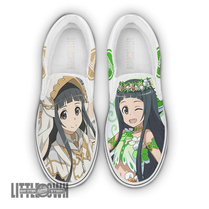 Sword Art Online Yui Shoes Custom Anime Classic Slip-On Sneakers - LittleOwh - 1