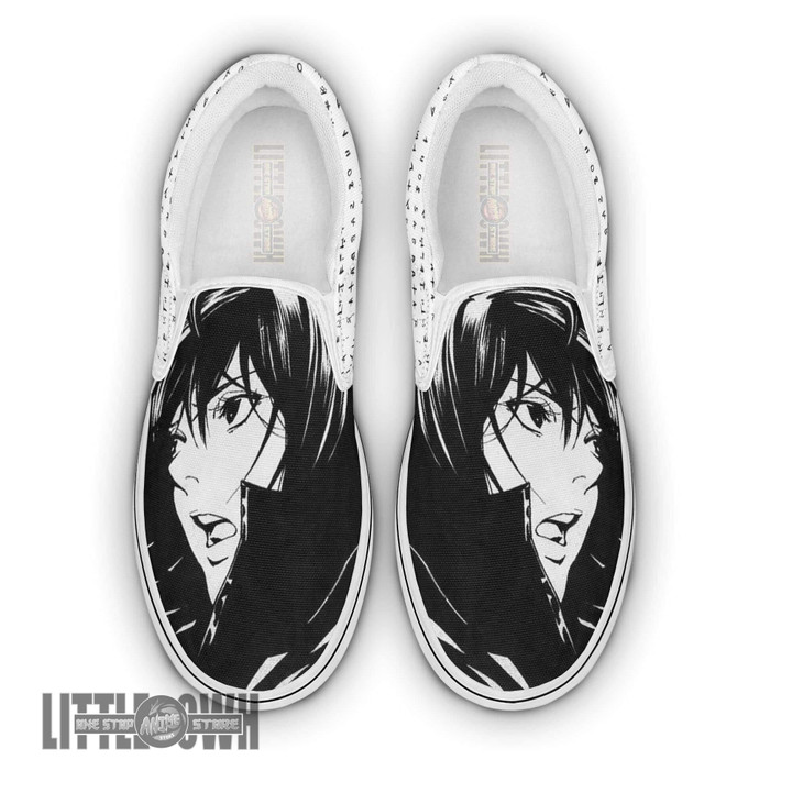 Naomi Misora Classic Slip-On Custom Death Note Anime Shoes - LittleOwh - 1