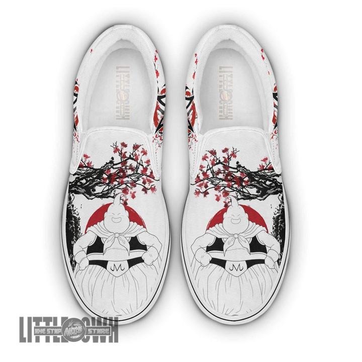Majin Buu Dragon Ball Z Shoes Anime Sneakers Custom Saiyan Under The Sun Classic Slip-On - LittleOwh - 1