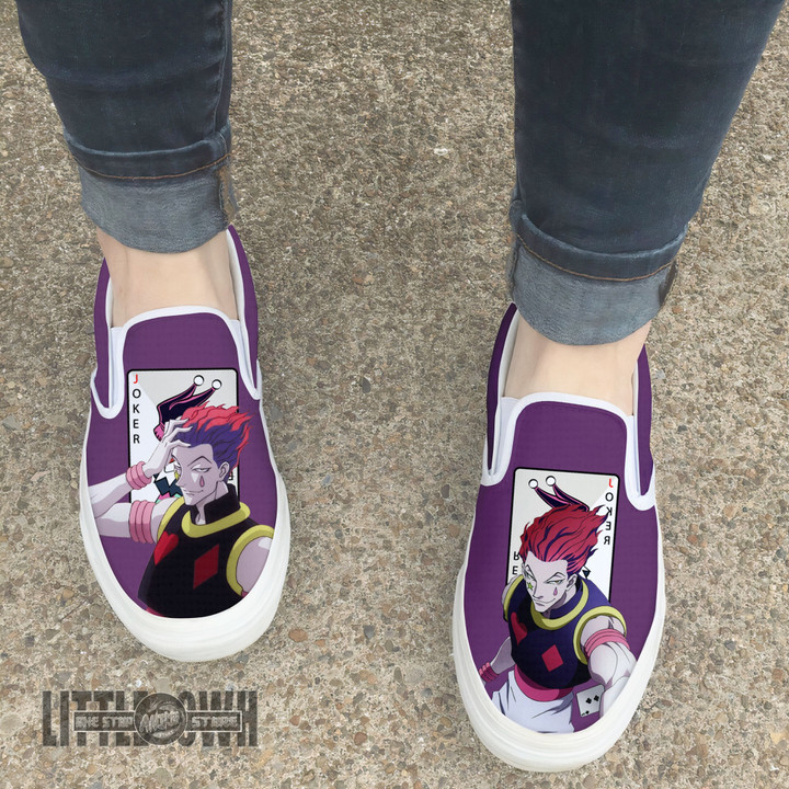 Hisoka Morow Shoes Custom Hunter x Hunter Anime Classic Slip-On Sneakers - LittleOwh - 4