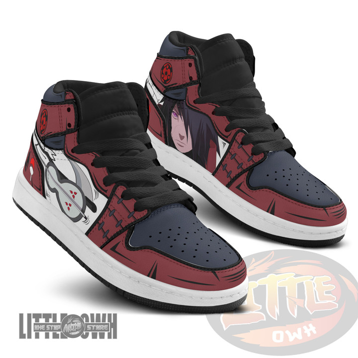 Naruto Anime Kid Shoes Uchiha Madara Custom Boot Sneakers