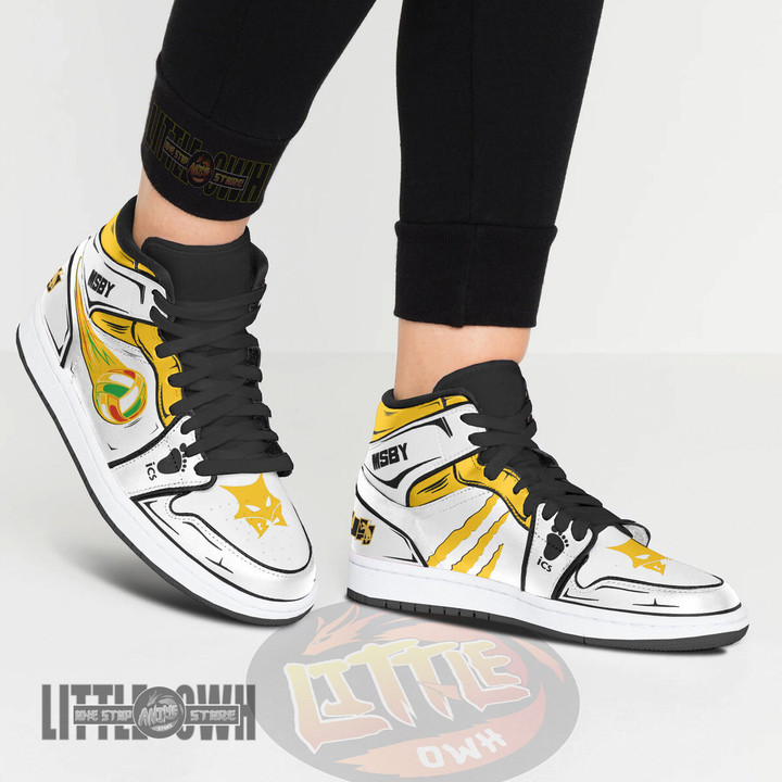 MSBY Black Jackal Libero Anime Kid Shoes Haikyuu Custom Boot Sneakers