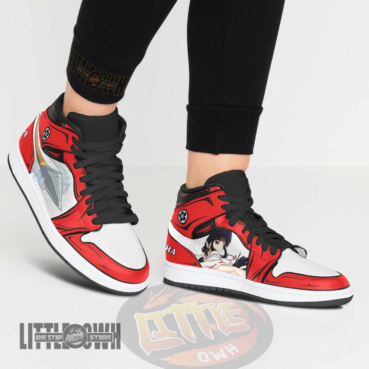 Kikyo Kid Shoes Inuyasha Anime Custom Boot Sneakers