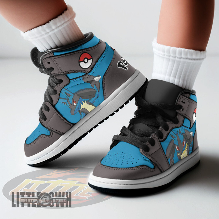 Custom Lucario Shoes For Kids Who Love Pokemon