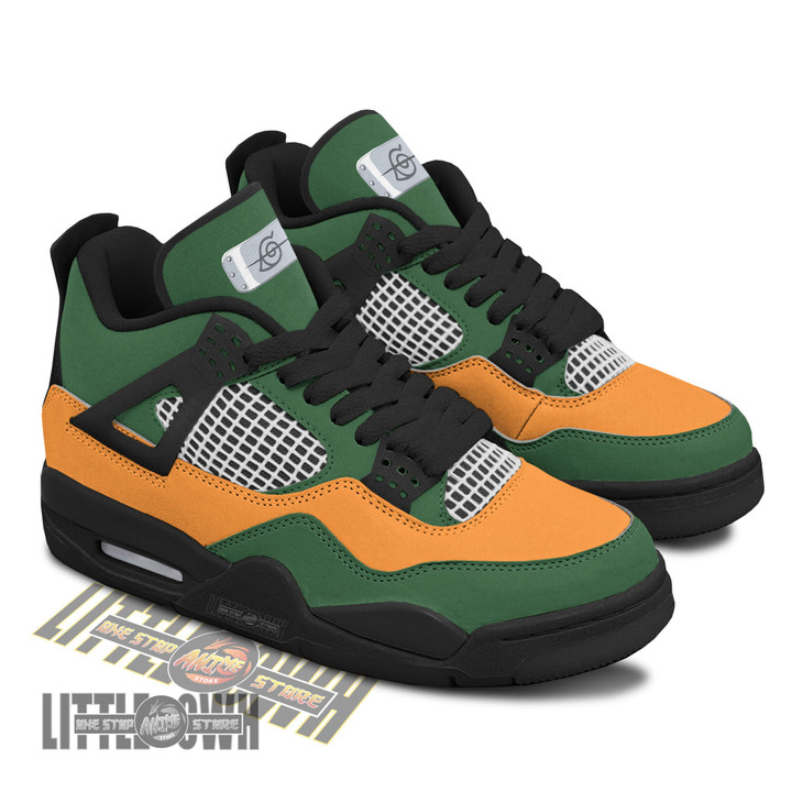 Rock Lee J4 Sneakers - Personalized Naruto custom anime shoes
