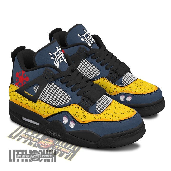 Tengen Uzui J4 Sneakers - Personalized Demon Slayer custom anime shoes