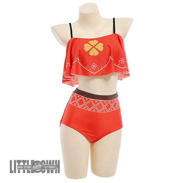 Klee Cosplay Swimsuit Genshin Impact Anime Bikini Two Pieces
