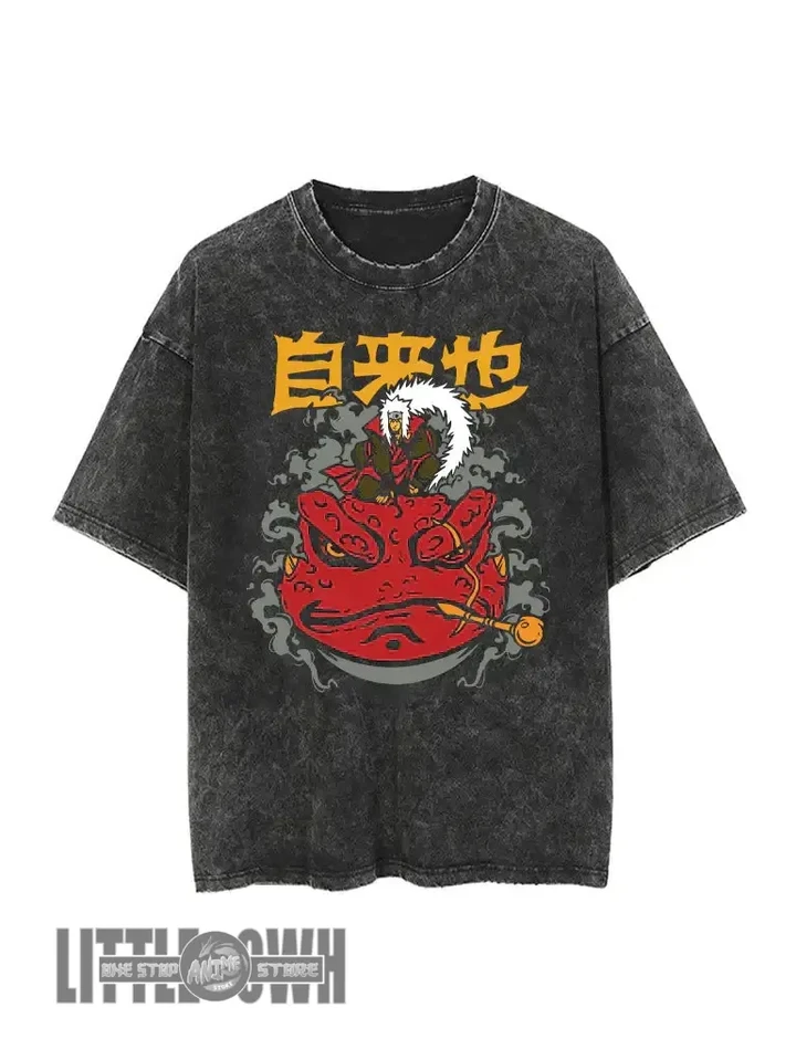 Jiraiya Naruto Vintage T Shirts