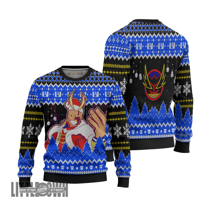 My Hero Academia All Might Anime Christmas Ugly Sweater Anime Xmas Gift Ideas 2023