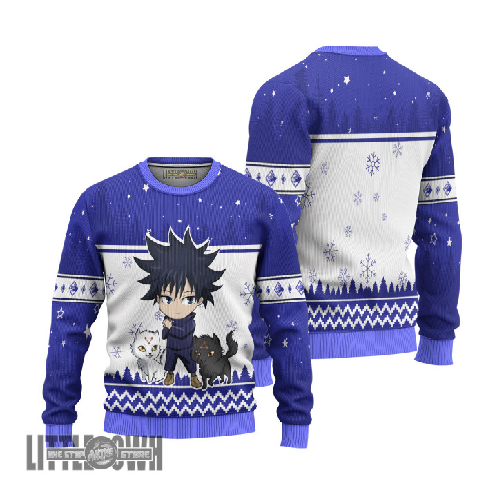 Jujutsu Kaisen Megumi Fushiguro Anime Christmas Ugly Sweater Anime Xmas Gift Ideas 2023