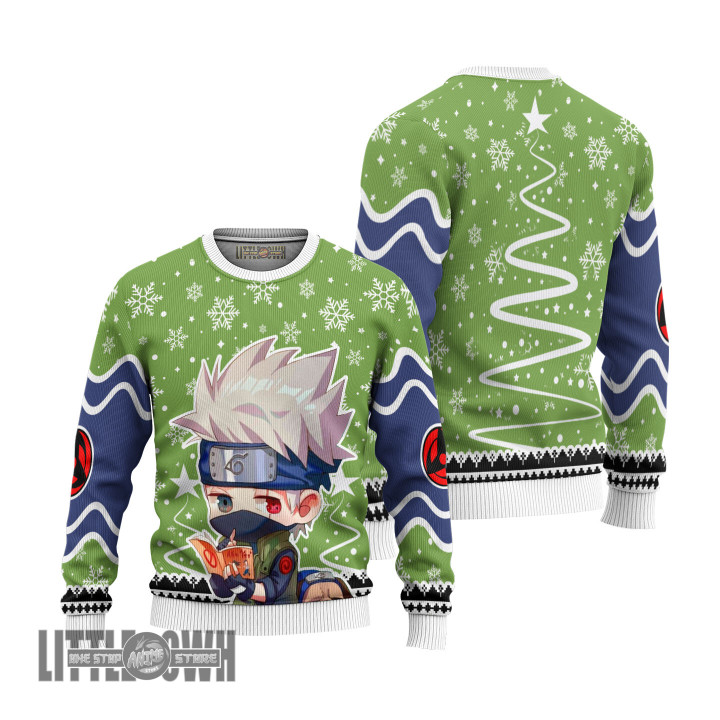 Naruto Hatake Kakashi Anime Christmas Ugly Sweater Anime Xmas Gift Ideas 2023