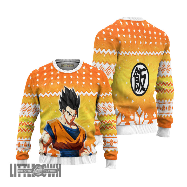Dragon Ball Gohan Anime Christmas Ugly Sweater Anime Xmas Gift Ideas 2023