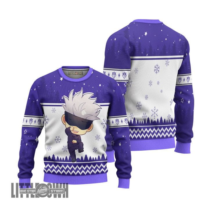 Jujutsu Kaisen Gojo Satoru Anime Christmas Ugly Sweater Anime Xmas Gift Ideas 2023