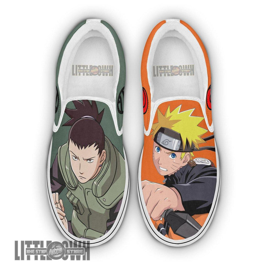 Naruto Shikamaru Custom Vans Shoes Naruto Shippuden Anime Sneakers Classic  Slip-On - LittleOwh