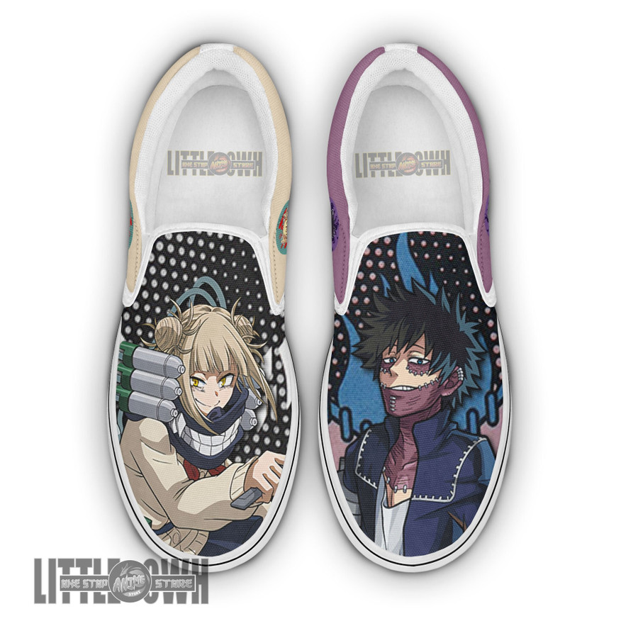 Dabi x Himiko Toga Vans Shoes Custom My Hero Academia Anime Classic Slip-On  Sneakers - LittleOwh