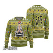 Gyomei Ugly Christmas Sweater Demon Slayer Custom Anime Knitted Sweatshirt
