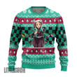 Tanjiro Kamado Ugly Christmas Sweater Demon Slayer Custom Anime Knitted Sweatshirt