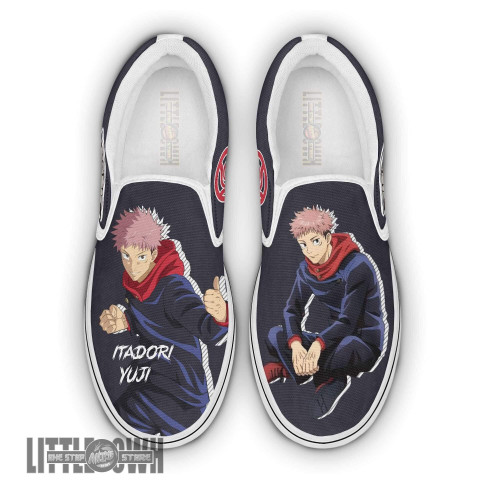 Yuji Itadori Classic Slip-On Custom Jujutsu Kaisen Anime Shoes