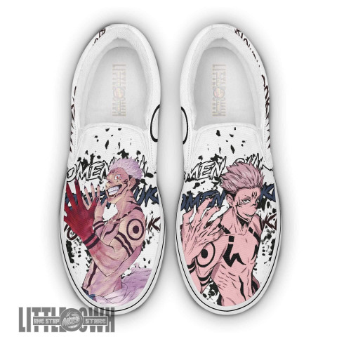 Ryomen Sukuna Classic Slip-On Custom Jujutsu Kaisen Anime Shoes