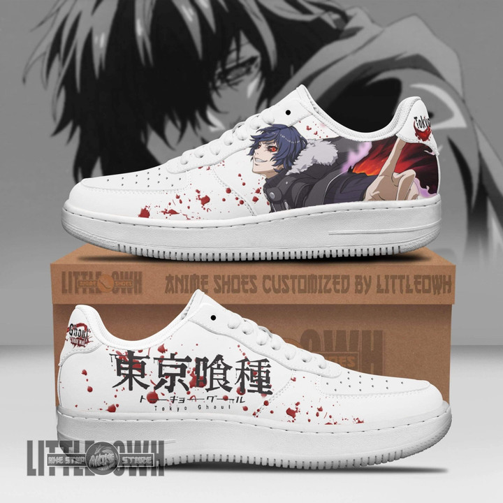 Ayato Kirishima AF Sneakers Custom Tokyo Ghoul Anime Shoes - LittleOwh - 1