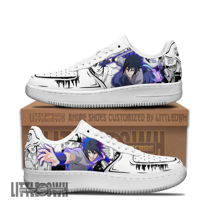 Sasuke Uchiha AF Sneakers Custom Nrt Anime Shoes - LittleOwh - 1