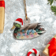 Duck Hunting Christmas Custom Shape Ornament