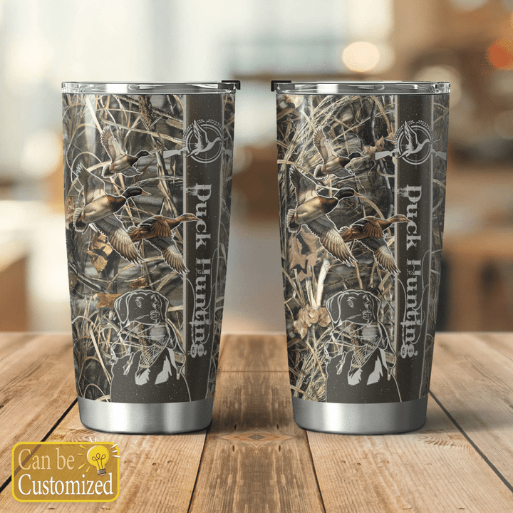 Personalized Text Duck Hunting Tumbler