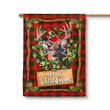 Deer Hunting Christmas Battle Flag Portrait House Flag