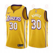 Troy Daniels Los Angeles Lakers 2019-20 City Yellow Swingman Jersey