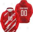 Custom Denmark National Flag Soccer Hoodie