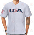 Usa Custom Nation Team Baseball Jersey for Soccer Fan