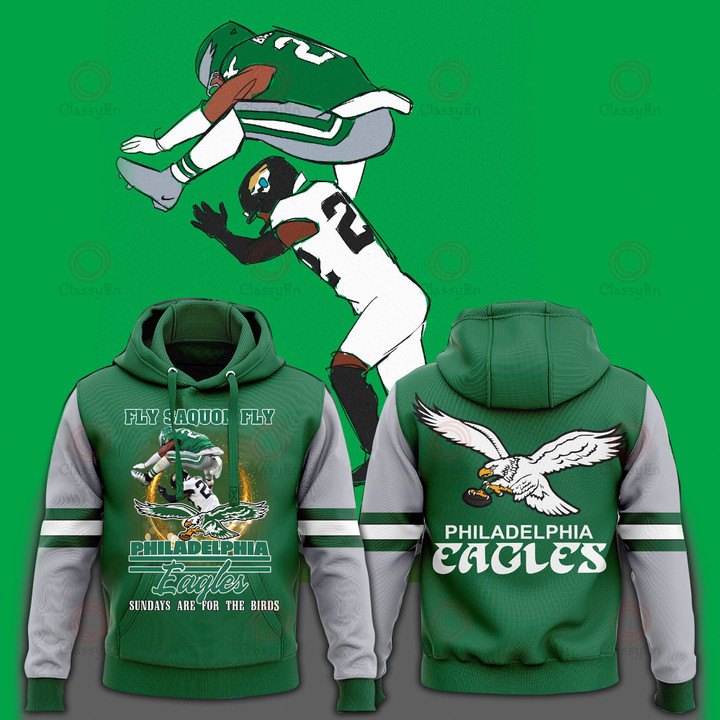 NFL Super Bowl LIX 2025 Philadelphia Eagles Sundays Are For The Birds 3D Hoodie