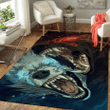 Water and Fire Wolf - Viking Area Rug - Myvikinggear Store