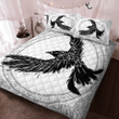 The Ravens Of Odin In Norse Mythology - Viking Quilt Bedding Set - Myvikinggear Store