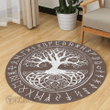 Yggdrasil - Tree Of Life - Viking Round Carpet - Myvikinggear Store