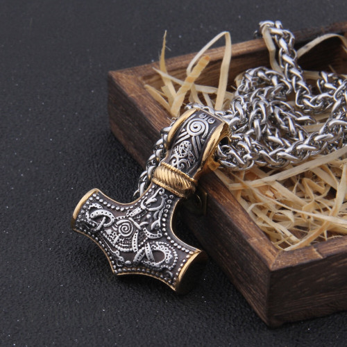 Viking Necklace thor's hammer mjolnir - Myvkinggear Store