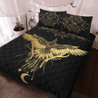Golden Dream Catcher Raven Viking quilt set