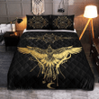 Golden Dream Catcher Raven Viking quilt set