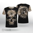 Skull Camo And Jormungand Viking T-shirt