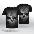 Grunge Skull Valknut Viking T-shirt