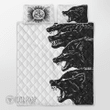 Black Wolves Viking quilt set