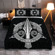 Raven And Spear Of Odin Viking quilt set