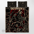 Fenrir Blood With Chain Viking quilt set