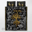 Raven Tree Of Life Yggdrasil Viking quilt set
