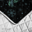 Fenrir Wolf In The Snow Viking Quilt Set