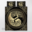 Yin Yang Yggdrasil Tree Of Life Viking quilt set